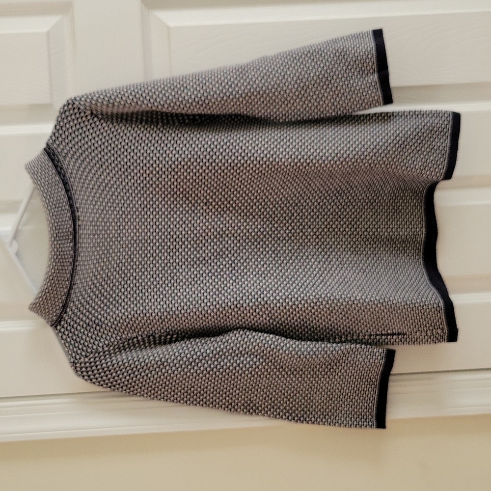 Boden Navy & White knit sweater size 8